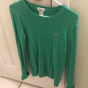 Lilly Pulitzer green sweater  medium